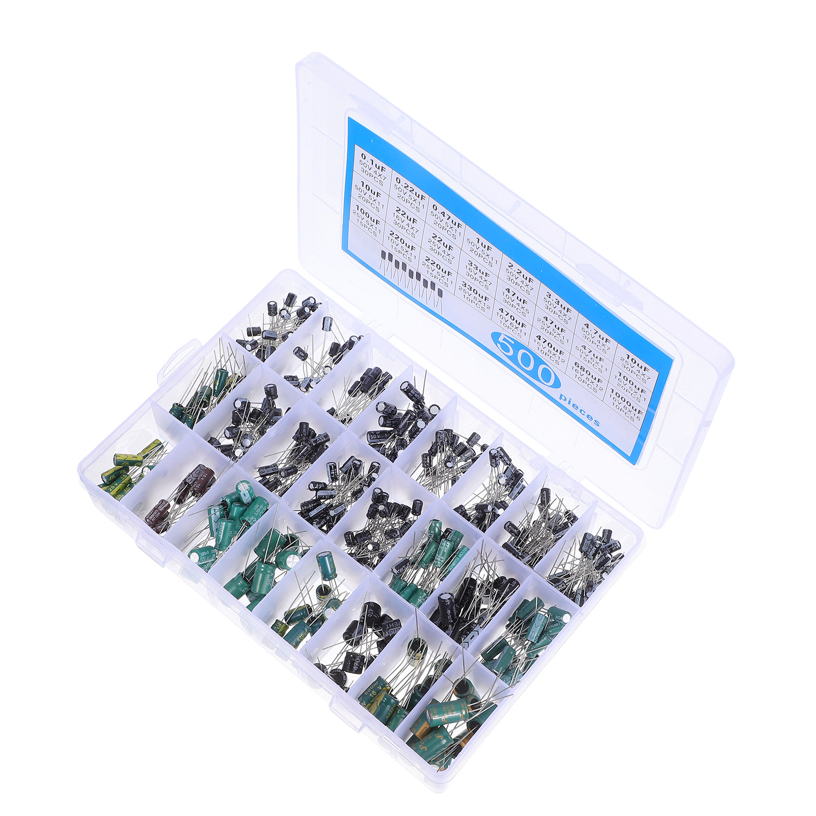 500Pcs Aluminum Electrolytic C - огляд і ціна Repair Electronics